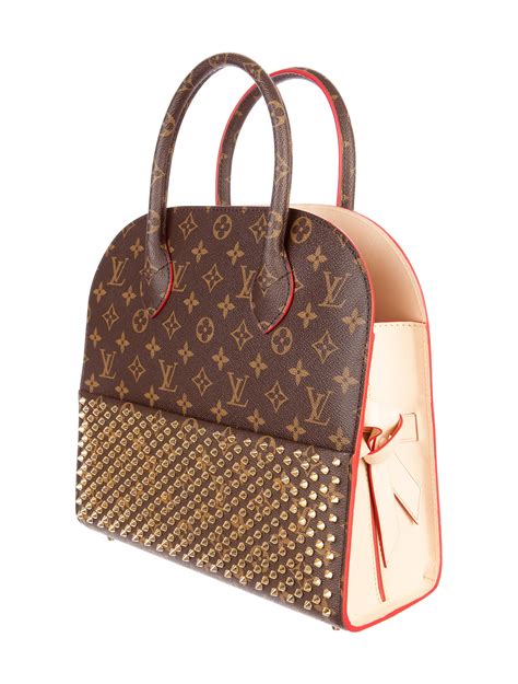 louis vuitton and christian louboutin bag